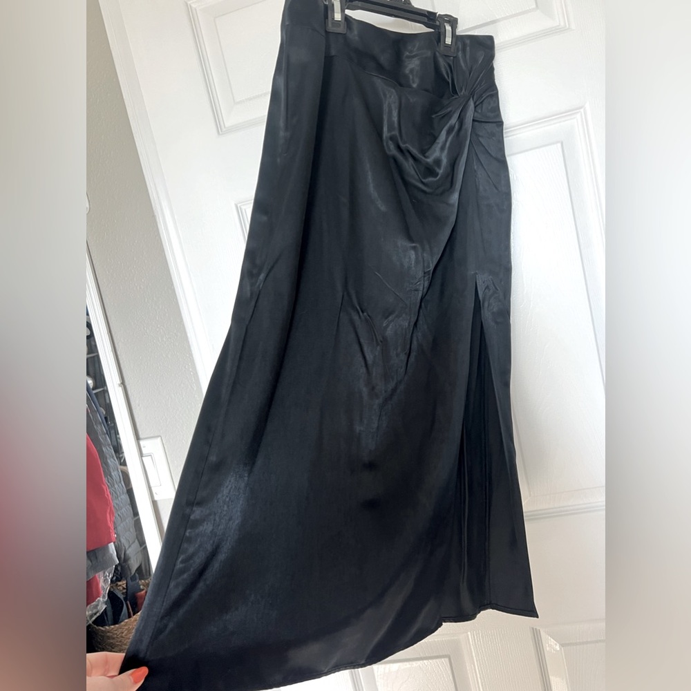 NWT Abercrombie & Fitch Satin Maxi Skirt